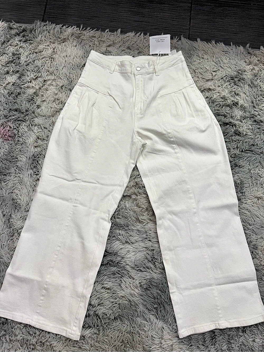 CicyBell Wide Leg Pants in White Size 10 NWT